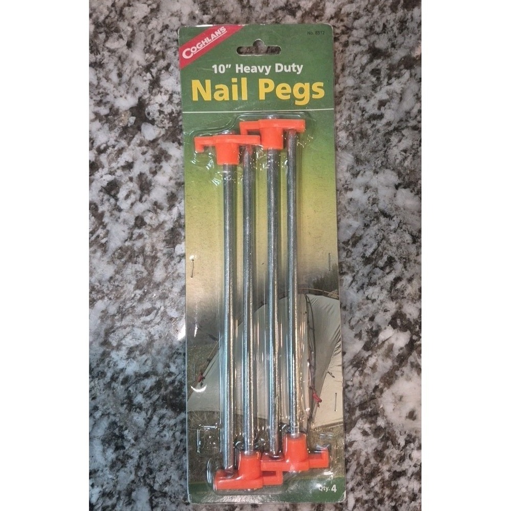 Coghlan's‎ 8312 10" Heavy Duty Nail Peg, (Pack of 4)